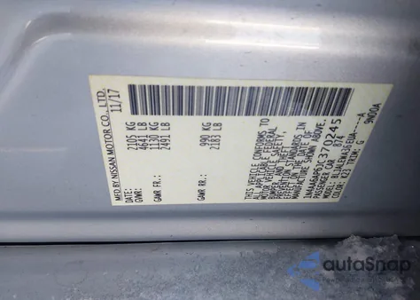 2018 Nissan Maxima 3.5 Sl z USA, uszkodzony, nr VIN 1N4AA6AP6JC370245